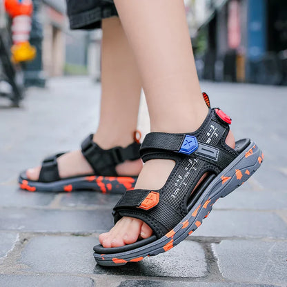 Summer Sandals for Boys Girls Non-Slip Outdoor Children Beach Shoes Lightweight Soft Sole Breathable Kids Walking Sandalias