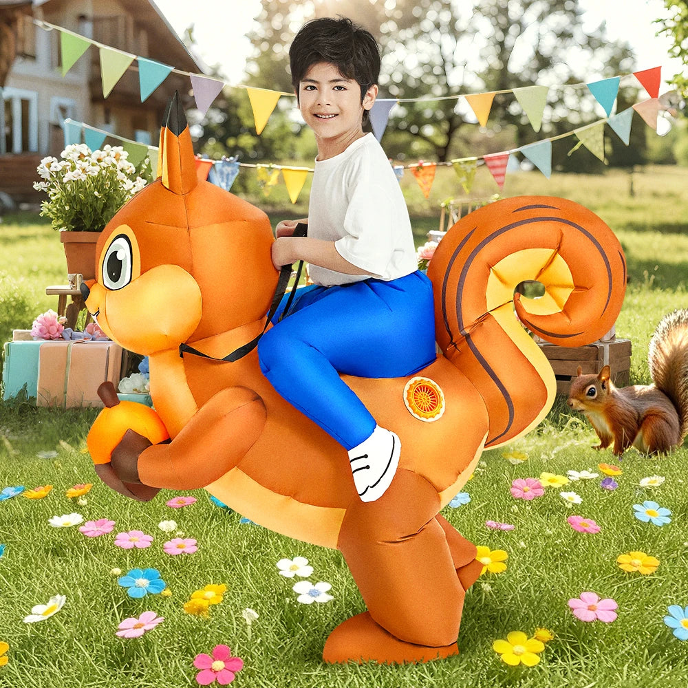 Kids Child Dinosaur Unicorn Inflatable Costume Cute Funny Clothing For Boys Girls Halloween Christmas Performance Party Suits