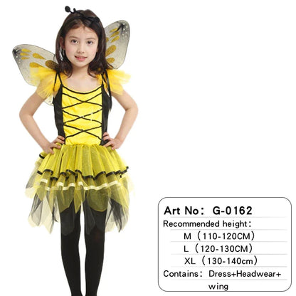 Children's Halloween costumes Girl animal insects dress up to perform bee Polka order ladybug beer show costumes