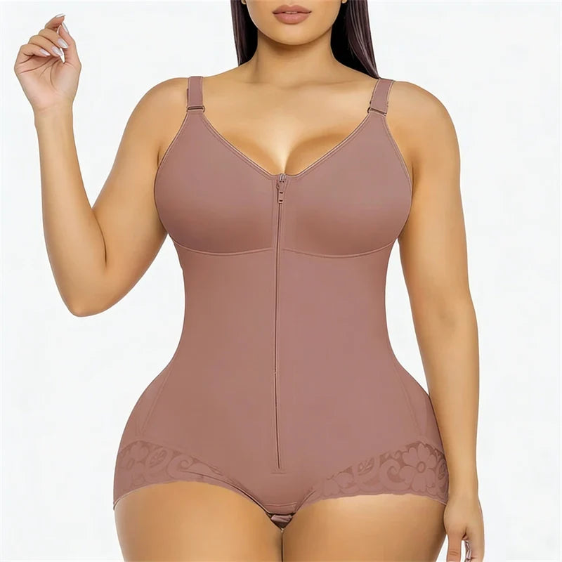 Women' Corset Compression Garments Abdomen Shaping Short Vest Girdles Postpartum Post Liposuction Bodysuit Fajas Colombianas