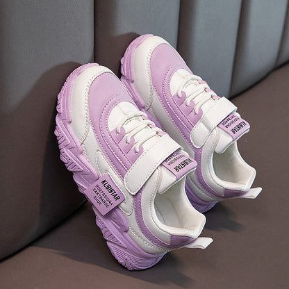 Kids Sports Shoes for Girls Boys Children Running Sneakers PU Soft School Casual Shoes Classic Fashion Anti-skid Spring Autumn