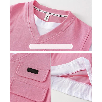 Summer Baby and Boys Cotton Contrast Patchwork t-Shirt Tops+Shorts Pant Sets School Kids Tracksuit Child 2PCS Outfit 1-10 Years