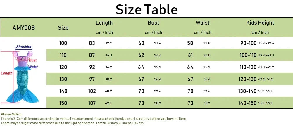 Mermaid Dress Girls Kids Cosplay Dresses Princess Costume Perform Clothes Birthday Party Halloween Clothing