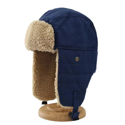 Unisex Aviation Trapper Hat - Korean Style Thermal Windproof with Ear Flaps for Cycling Winter