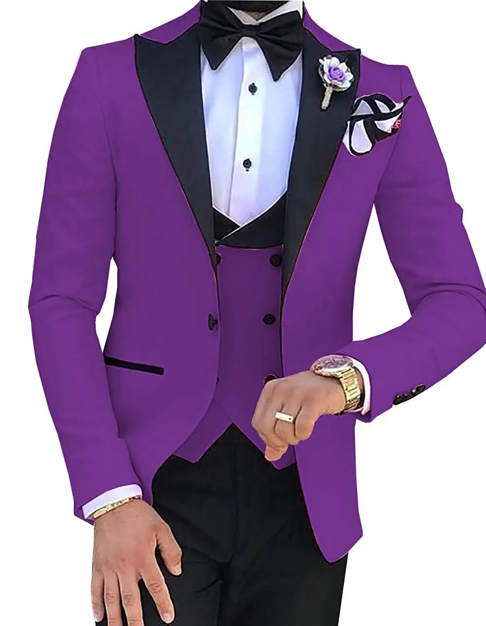 Custom Made Men Suits Terno Slim Groom Tuxedos Wedding Men Suits Terno Masculino (Jacket+Pant+Vest)
