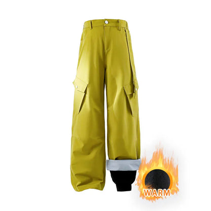 Outdoor Hiking Pants Woman 3 In 1 Removable Fleece Waterproof Camping Trousers Winter Large Pocket Windproof Cycling Travel Pant
