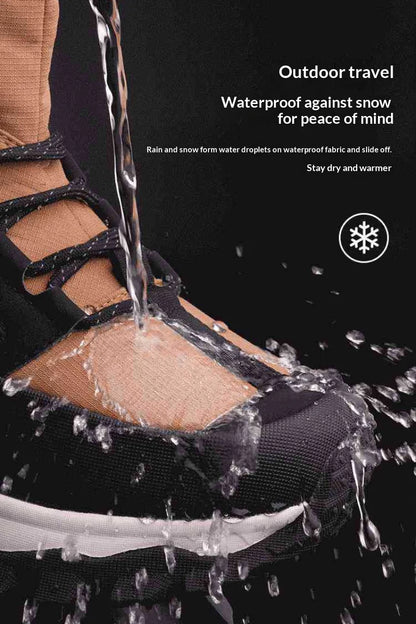 Men's Winter Boots 2026 New Snow Boots Thickened Warm Boots Waterproof Non-Slip Winter Shoes Thick Sole Cold-Proof Shoes