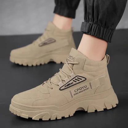 2024 new Winter Fashionable Sports Boots Anti Slip Outdoor Work Short Boots Comfortable Sport Casual Men's Mountain Shoes