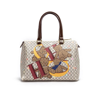 Colorful Print Design Spacious New-Style Women's Tote Bag Unique Prints Fashionable Women's Clutch Bag