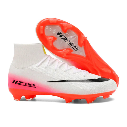 New Men Soccer Shoes Breathable Cleats Football Boots Training Boys Long Spikes Adult Outdoor Sport Non Slip Match Comfortable
