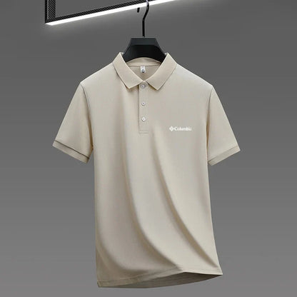 2026 new model men's golf short sleeves polo shirt lapel letter printing ventilate t-shirt business leisure exercise men's wear