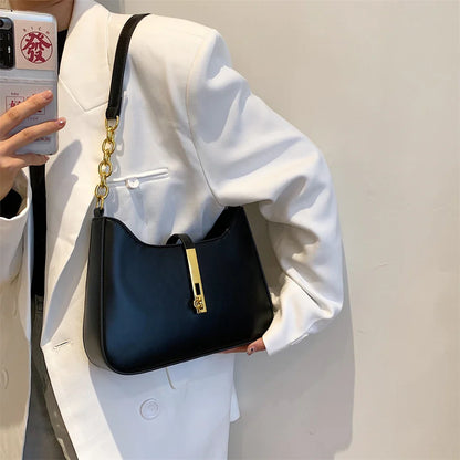 Top Quality Luxury Brand Purses and Handbags Designer Leather Shoulder Crossbody Bags for Women Dual Straps Underarm Sac A Main
