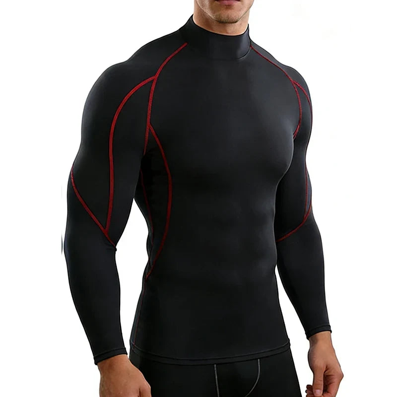 Men Running T shirt Quick Dry Bodybuilding Sport Shirt Long Sleeve Shirts Compression Top Fitness Tight Rashgard Gym T-Shirt Men