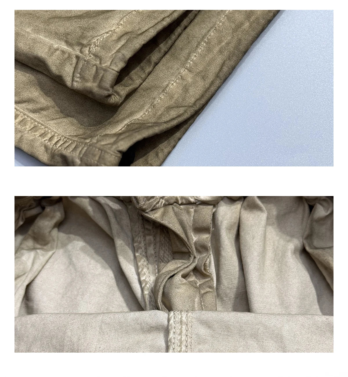 Mens American Vintage Baggy Cargo Pants Multi Pocket Distressed 100% Cotton Straight Leg Loose Fit Premium Quality Pants Trendy