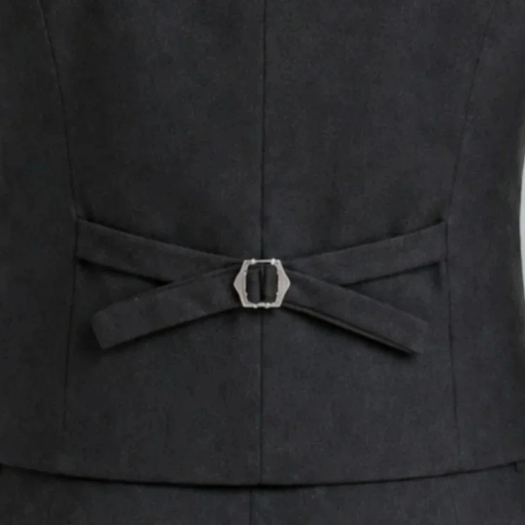 Men Vest White With Lapel Double Breasted Solid Waistcoat For Wedding Banquet Business Work Office Casual Daily Men Suit Vest