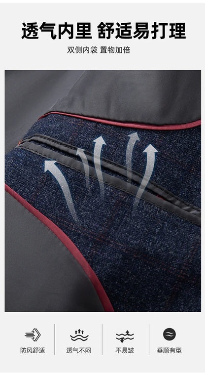 Men's Casual Loose Fit Blazer 13 Colors All-Season Plaid Suit Jacket for Men