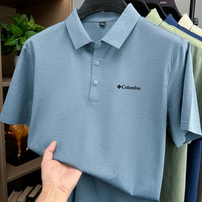 Bestselling fashion brand summer new designer simple letter embroidered breathable polo shirt mens exquisite and comfortable top