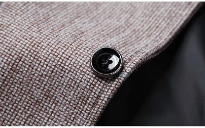 Brand 2026 Spring Elegant Blazer for Men Long Sleeve 2 Button Wedding Party Easy Care Business Blazers Suits Men