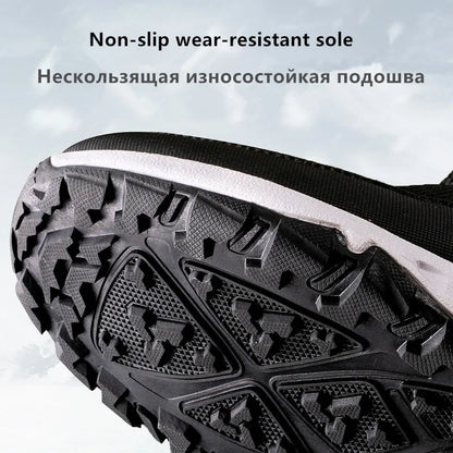 Brand Men Boots Winter Waterproof Snow Boots Unisex High Top Keep Warm Plus Outdoor Ankle Boots Male Cotton Casual Sneakers