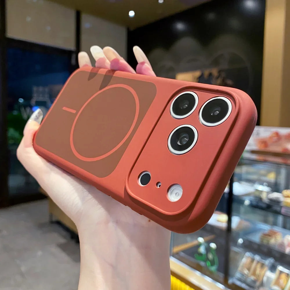 Original Silicone Candy Color for Magsafe Case for iPhone 17 Pro Max 16 15 14 13 Pro Max Magnetic Shockproof Soft Full Cover