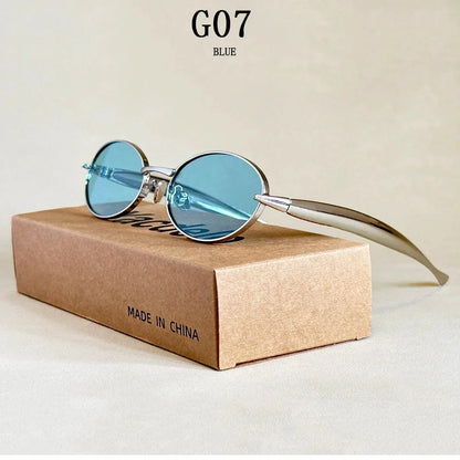 Oval Sunglasses Women Trendy 2025 Luxury Vintage Sunglass Fashion Glasses Dropshipping Lentes De Sol Mujer Lunette Soleil Femme