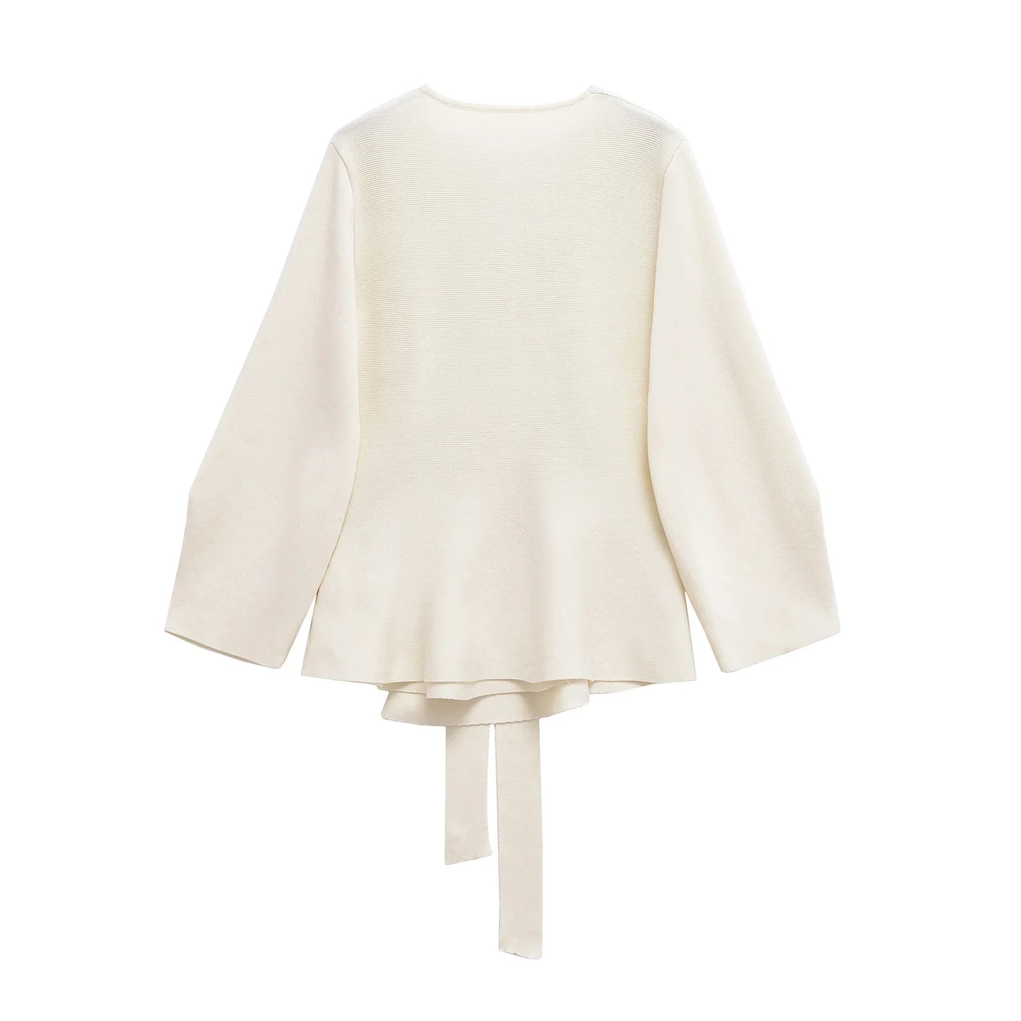 Spring Women Shoulder Pad Belt Knit Blazer Women Retro V-neck Long Sleeve Versatile Female Coat Women Clothes 9598/128