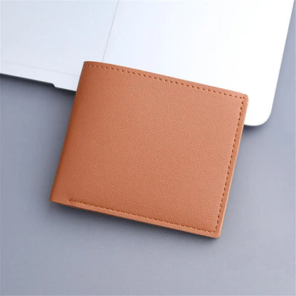 New Men Long Thin Slim Wallets Vintage Pu Leather Male Credit Card Holder Brown Money Purses Solid Simplicity Wallet For Man