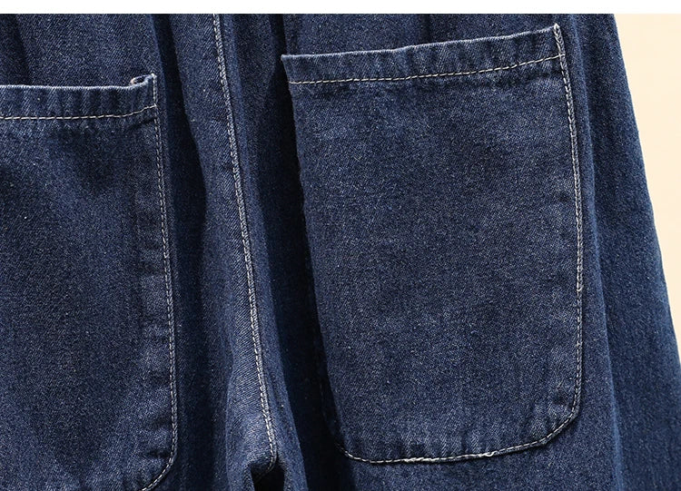 Women's High Waist Wide Leg Jeans Loose Comfortable Retro Sle Casual Versatile Straight Cut Trousers for Autumn Winter