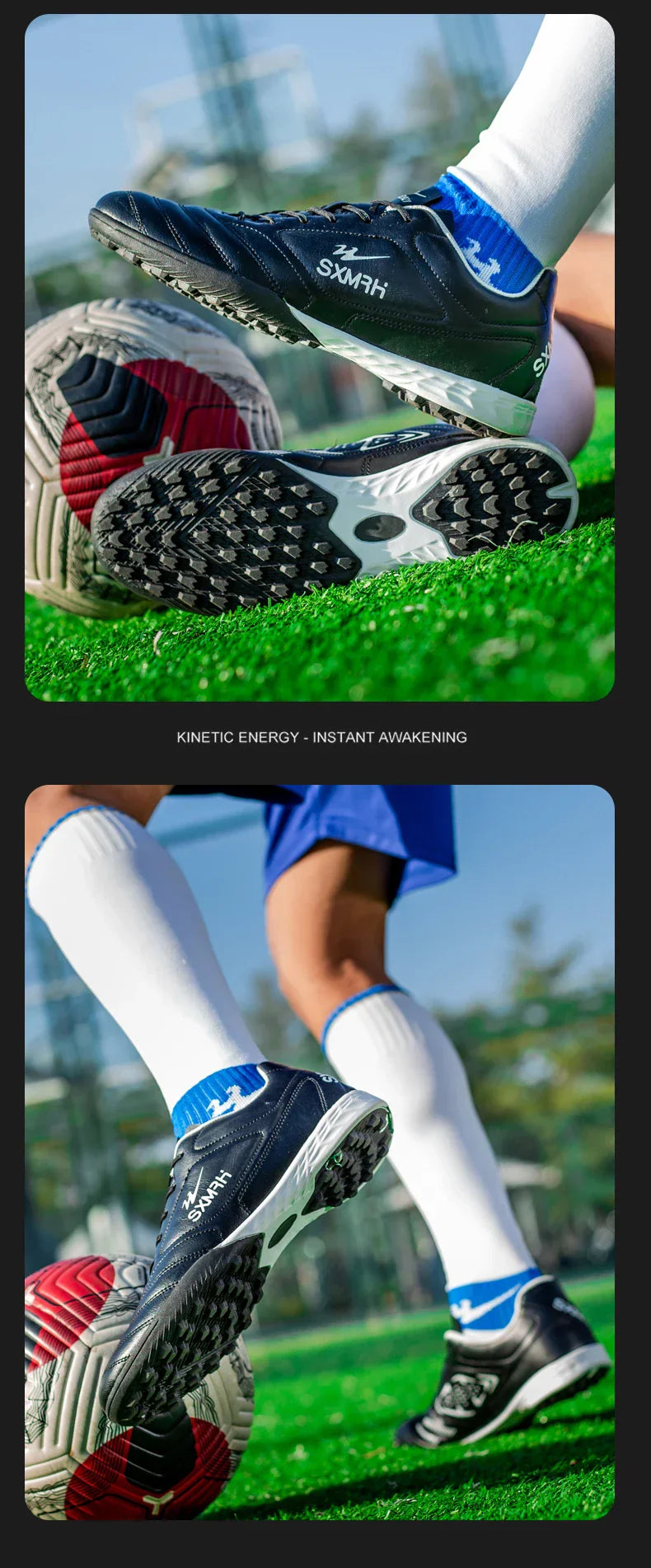 Double Star TF Turf Studs Football Shoes 33-45 Size Breathable Non-slip Outdoor Lawn Youth Professional Soccer Cleats