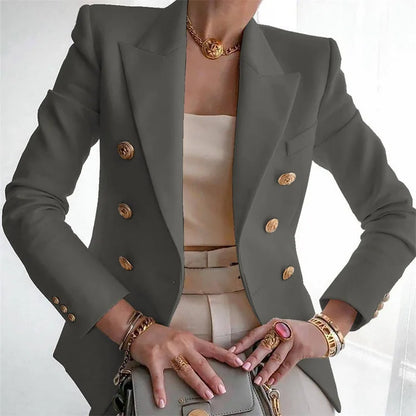 Casual Long Sleeve Blazers Femme Women Coat 2025 Fashion Jacket Outerwears Office Blazer Woman Clothes Spring Autumn