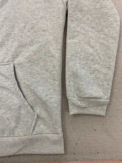 Autumn/Winter Leopard Grey Double sided Zipper Hoodie Men's Casual High Street Warmth Hoodie men's autumn clothing  2025 new