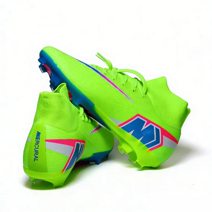 Professional Mens Soccer Shoes Flexible Turf Soccer Cleats for Boys Sneakers TF/FG Training Football Boots Chuteira Campo 35-45