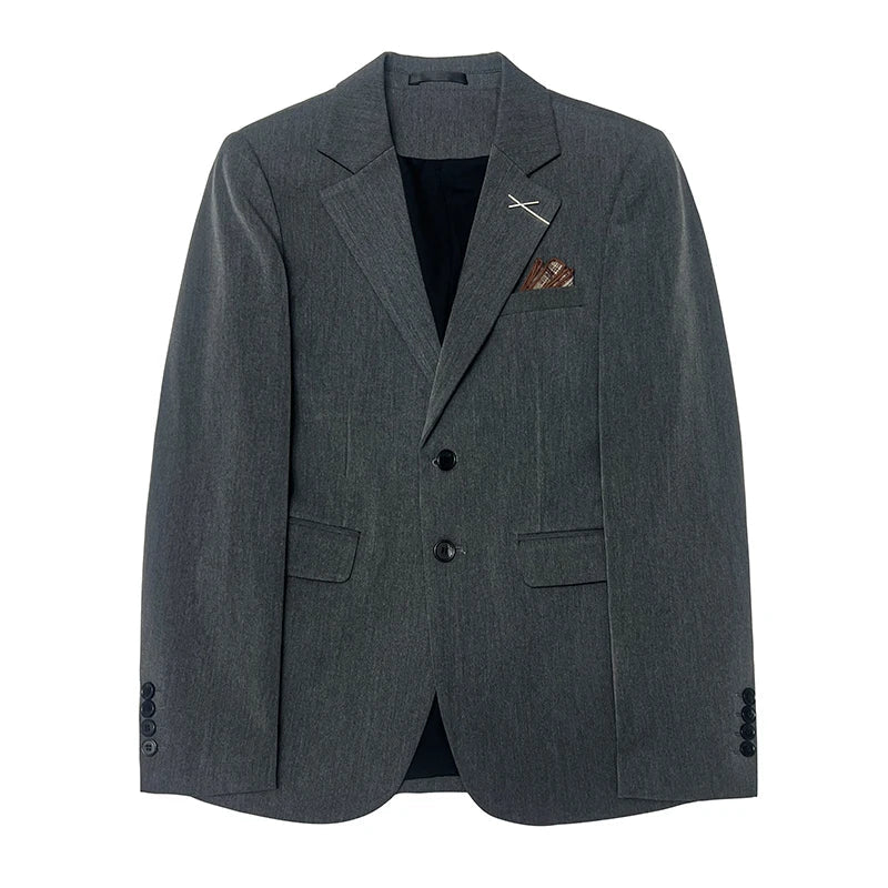 2026 High Quality (Suit + Vest + Trousers) Stylish and Handsome Casual Wedding Suit Business Suit Three-Piece Genuine