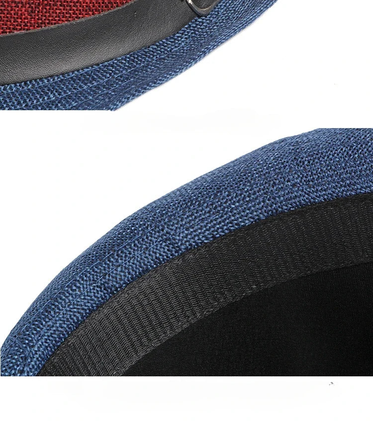 Spring and Summer Patchwork Men's Jazz Hat  Unisex Fashionable Fedoras Hat for Women