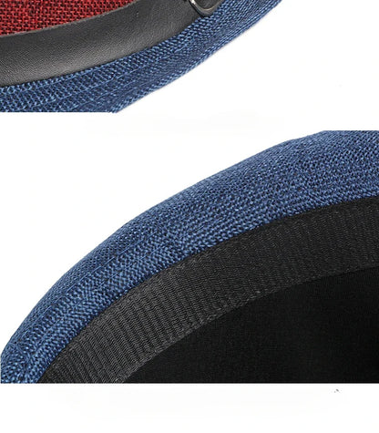 Spring and Summer Patchwork Men's Jazz Hat  Unisex Fashionable Fedoras Hat for Women