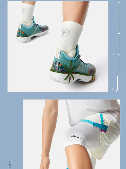 Men's WADE SHADOW 6V2 On Court Basketball Shoes BOOM Cushion Wearable Sport Shoes LiNing Stable Support Sneakers ABPV021