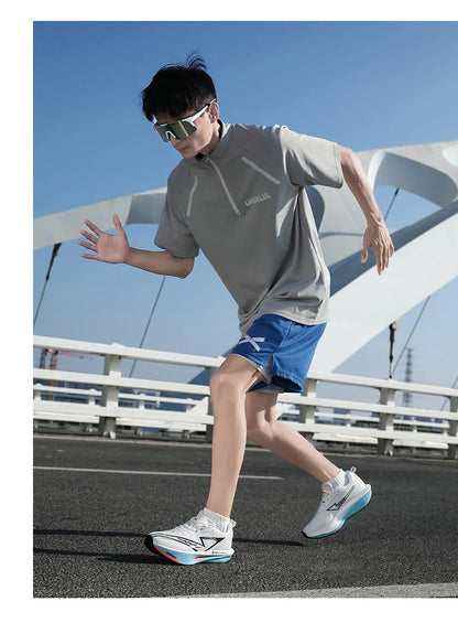 Running Shoes Carbon Board Profession Marathon Men Sports Breathable Lightweight Women's Comfortable Athletic Nonskid Sneakers