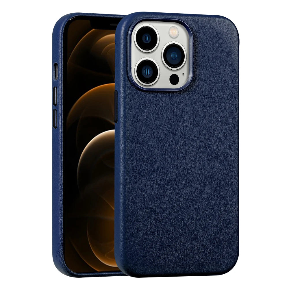 Clearance Sale for Magsafe Case Original Leather for iPhone 12 13 Pro Max 13 Mini Magnetic Wireless Charging Cover