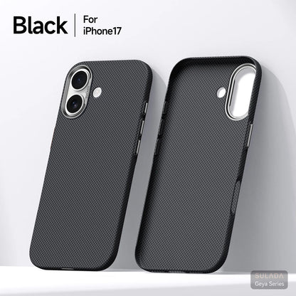 Kevlar Pattern Texture Wireless Charging Case For IPhone 18 Pro Max 17 16 360° Rotate Bracket Bare-metal Feel Drop-Proof Cover
