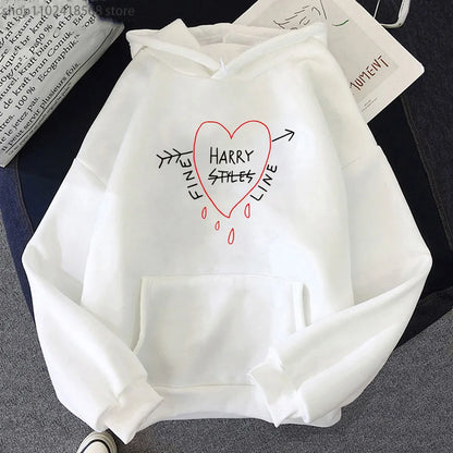 Happy Fine Line Print Hoodeis Harry Styles Treat People Kindness Fashionable Sweatshirts Women's Top Men Clothing Y2k Pullover