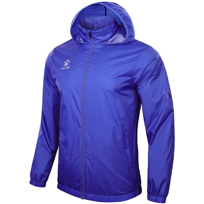 Men's Waterproof Jacket  Windbreaker Soccer Training Lightweight  Training  Outwear Quick Dry Coat  8163WT1001
