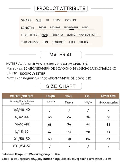 Minimalism 2024 Autumn Skirts for Women New Commuter Intellectual One-piece Wrap A-line Solid Slim Blazer Skirt 12443019