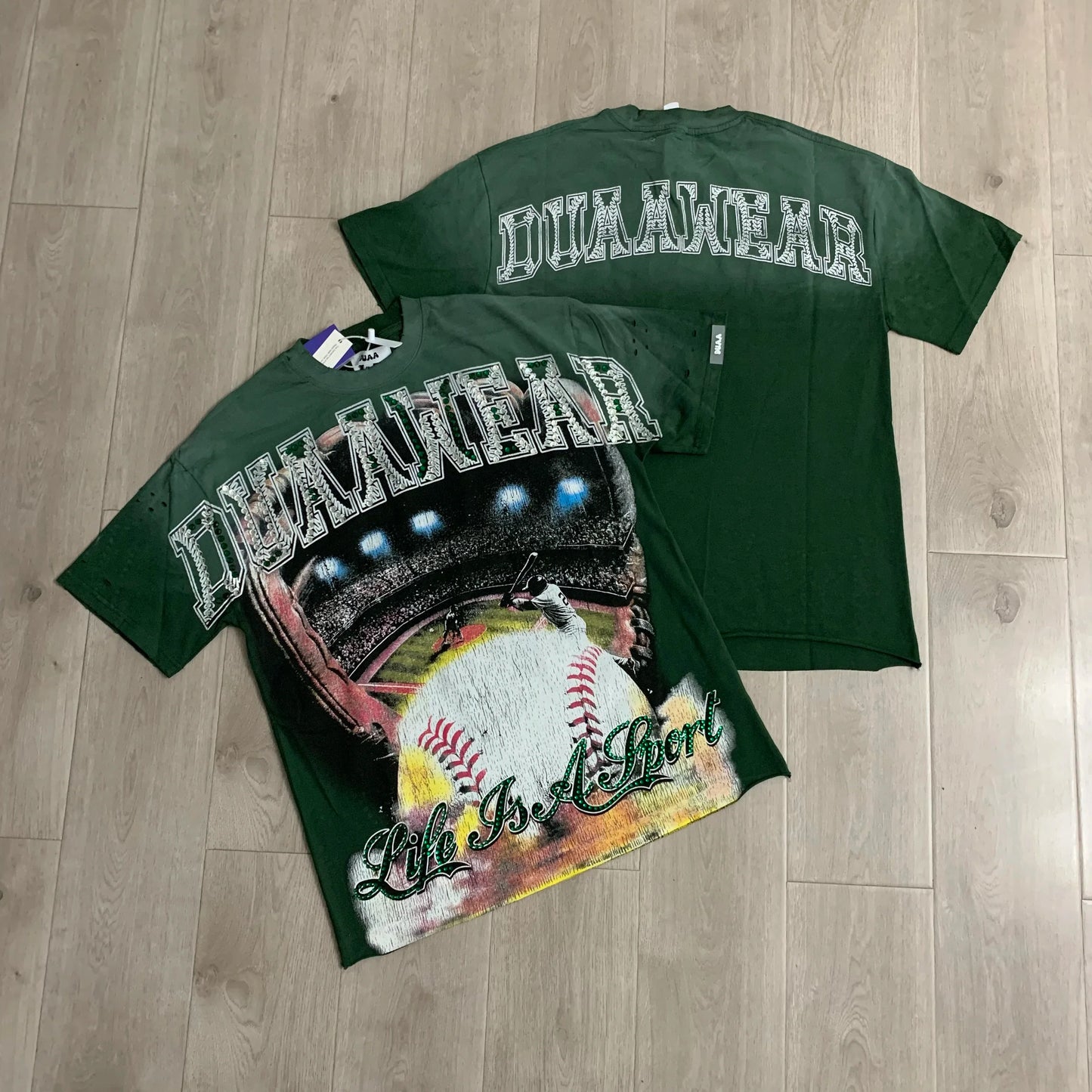 Car Letter Rhinestone Washed Cotton Short Sleeve Tshirts for Men and Women Harajuku Hip Hop Loose Shinning Diamond Tees Oversize