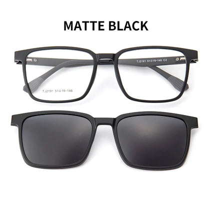 Flip-up Magnetic Clip-on Prescription Glasses Men Women TR90 Polarised Myopia Sunglasses Night Vision Reading Glasses 2191