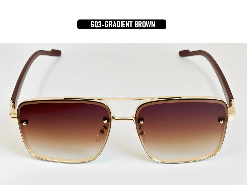 UV400 Protection Square Sunglasses Women 2026 Luxury Brand Design Sunglass Men Vintage Fashion Glasses Dropshipping Gafas De Sol