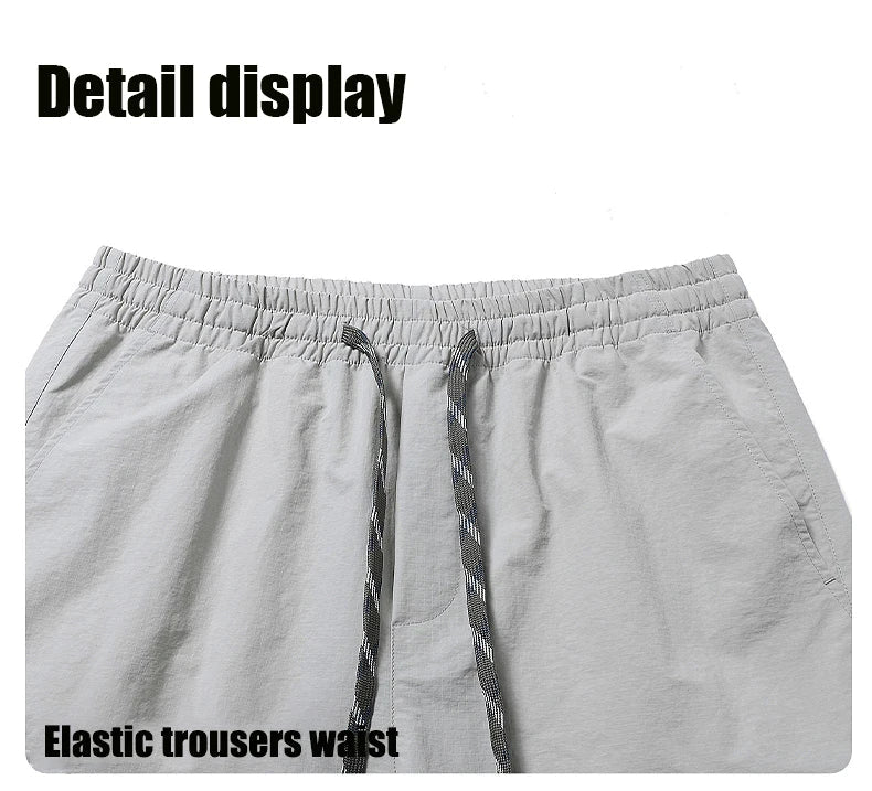 Hiking Men Pant Breathable Waterproof Trousers Elastic Waist Camping Pant Women Slant Pockets Travel Pant Outdoor Sports Pant