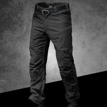 Stretch Hiking Pants Men Water Resistant Rip Stop Cotton Outdoor Work Cargo Pants Multi-Pocket Lightweight Combat Tactical Pants