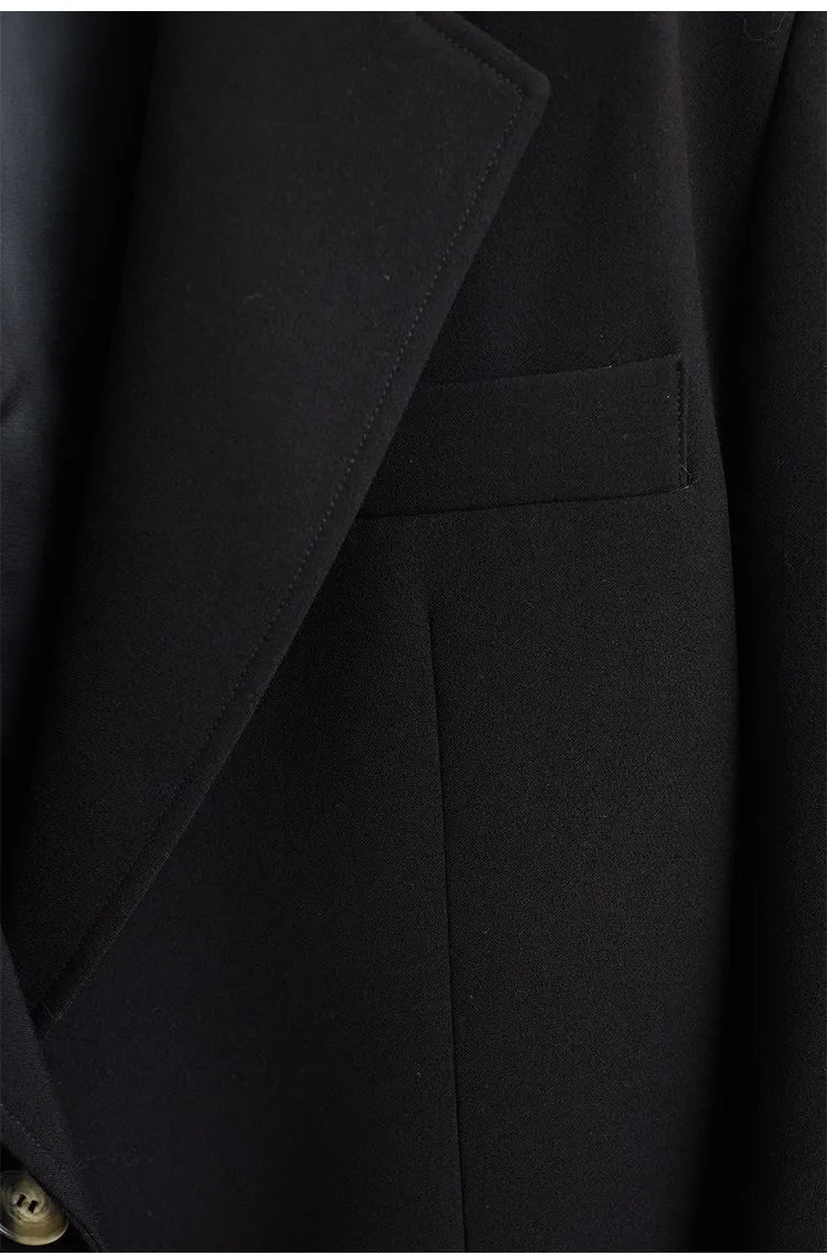 A Must-Have for Commuting~ 2026 Spring Women's Plus-Size Casual Blazer with Shoulder Pads, Oversized Loose Fit with a High-End Feel