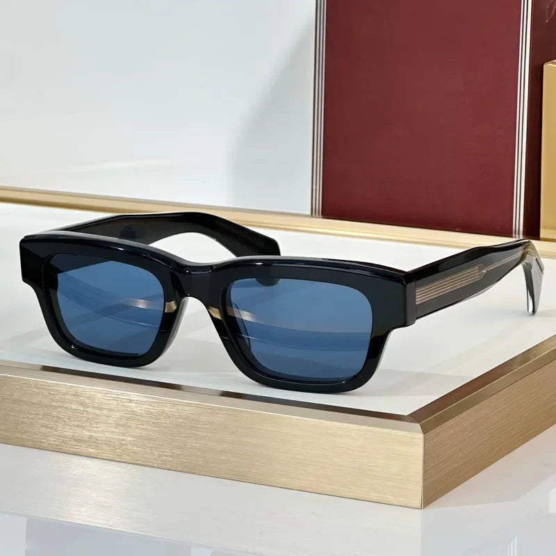 Jeff Classical Sunglasses UV400 Acetate Men Classical Vintage Square Optical Prescription Designer Top Quality Glasses with Case