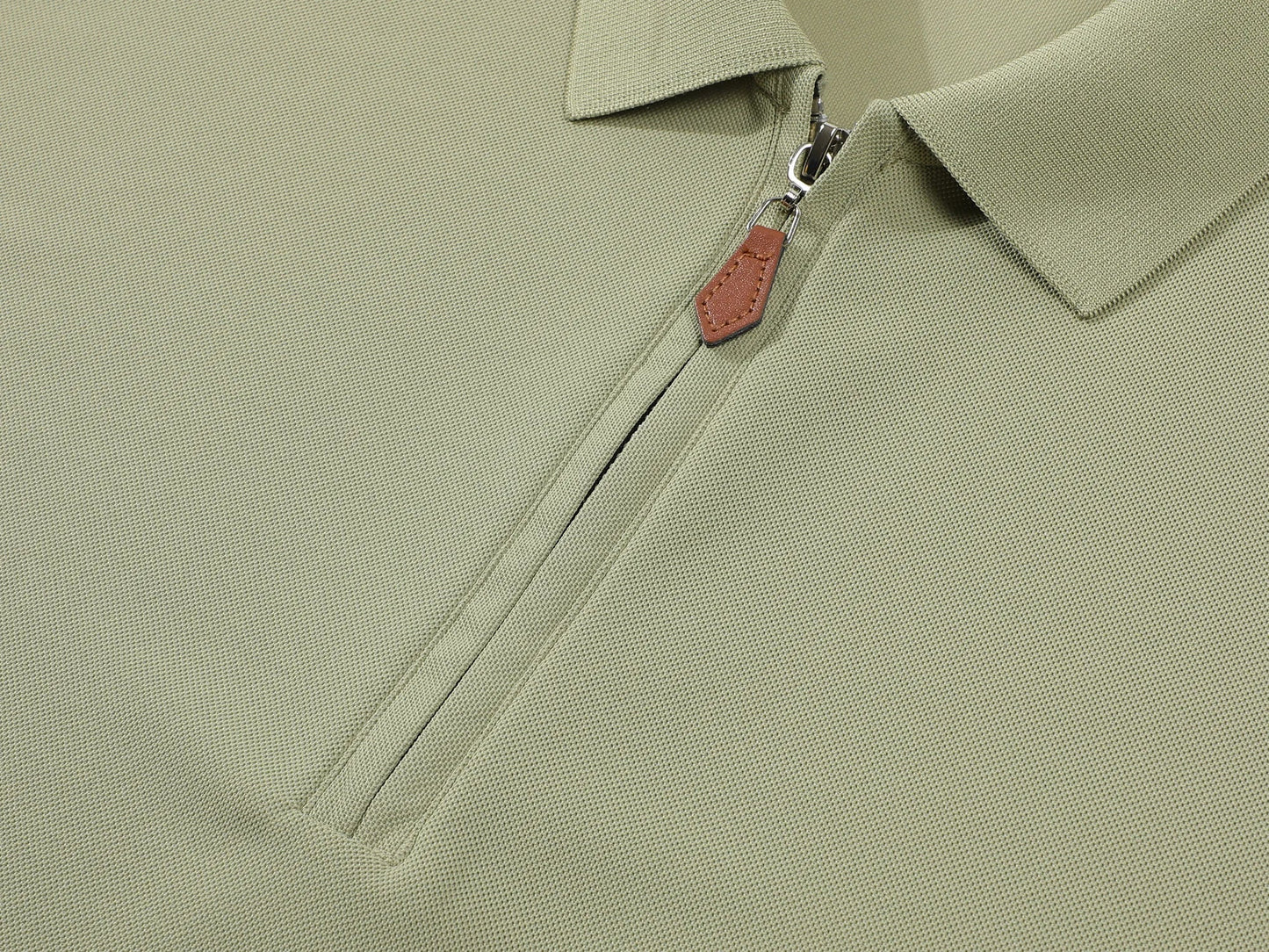 Summer New Men's Fashion Half Pulled Chain Collar Collar Golf T-shirt, Golf Slimming Short Sleeve Top, Casual Men's Top M-5XL